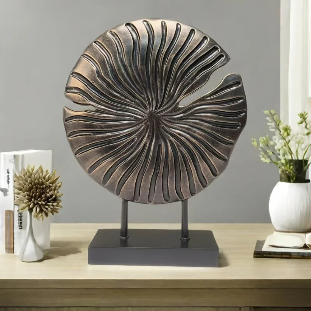 [Suitable Shell Craft for Home] Abstract Conch Screen A Nordic-style Shell Craft Ornament, A Modern Luxury Home Decoration Made Of Resin, Suitable For Living Room, Wine Cabinet, TV Cabinet, And Desk - House Of Avana