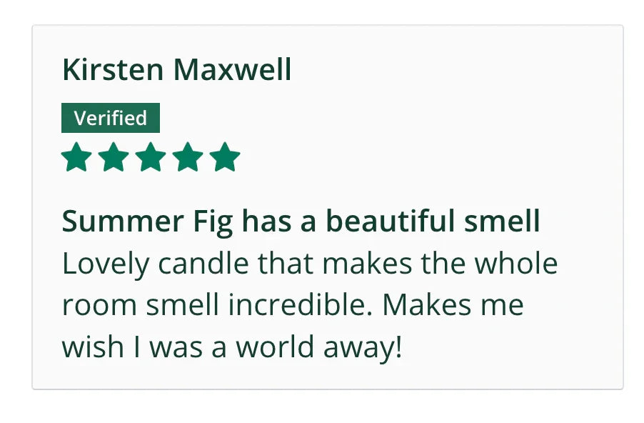 Summer Fig Scented Soy Candle Fernweh Editions
