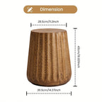 Outdoor/Indoor Round Side Table - Lightweight Accent Table with Faux Wood Construction, Modern Farmhouse Coffee table, Footrest, Plant Stand - for Patio, Living Room, Deck, Garden - Easy to Move & Durable Decor House Of Avana