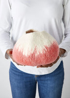 Sunkissed Coral Decorative Wool Ukhamba Bowl Kanju Interiors