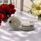 Sunshower Mist, Premium Coconut-soy Wax Tea Light Crystal Candle, 1oz, front view - House Of Avana