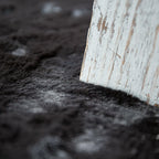 Super Soft Area Rug Fluffy High Pile Cosy Luxurious Touch in Solid Black RugYourHome