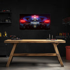 Supercar Rear View Neon Wall Art – LED Garage Decor – Gift for Car Enthusiasts – Man Cave Wall Sign – Luxury Car Poster – Free Shipping Peony Atelier