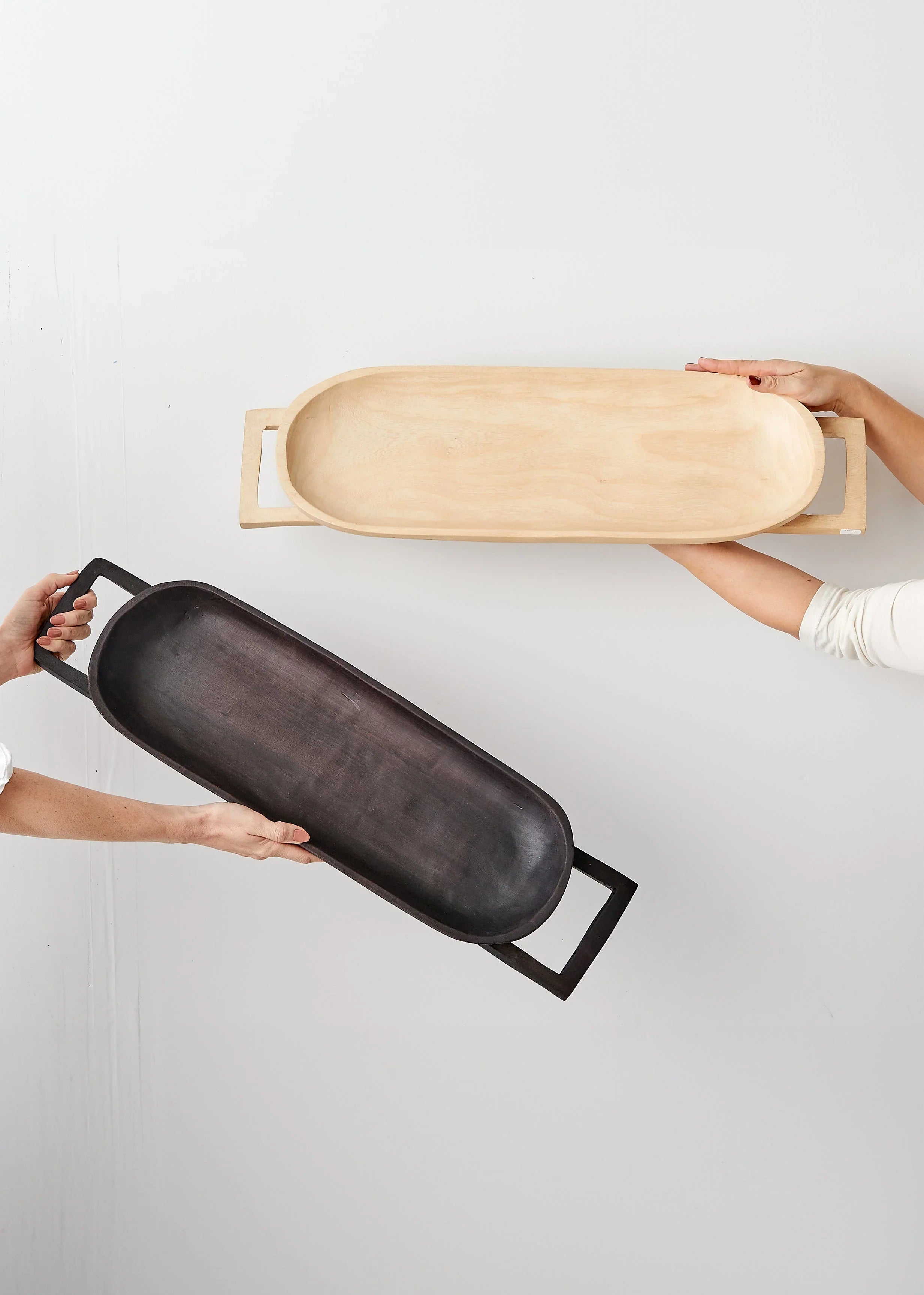 Swazi Long Wooden Serving Tray Kanju Interiors