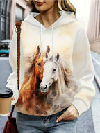 Sweatshirt - Casual Cotton Crew Neck