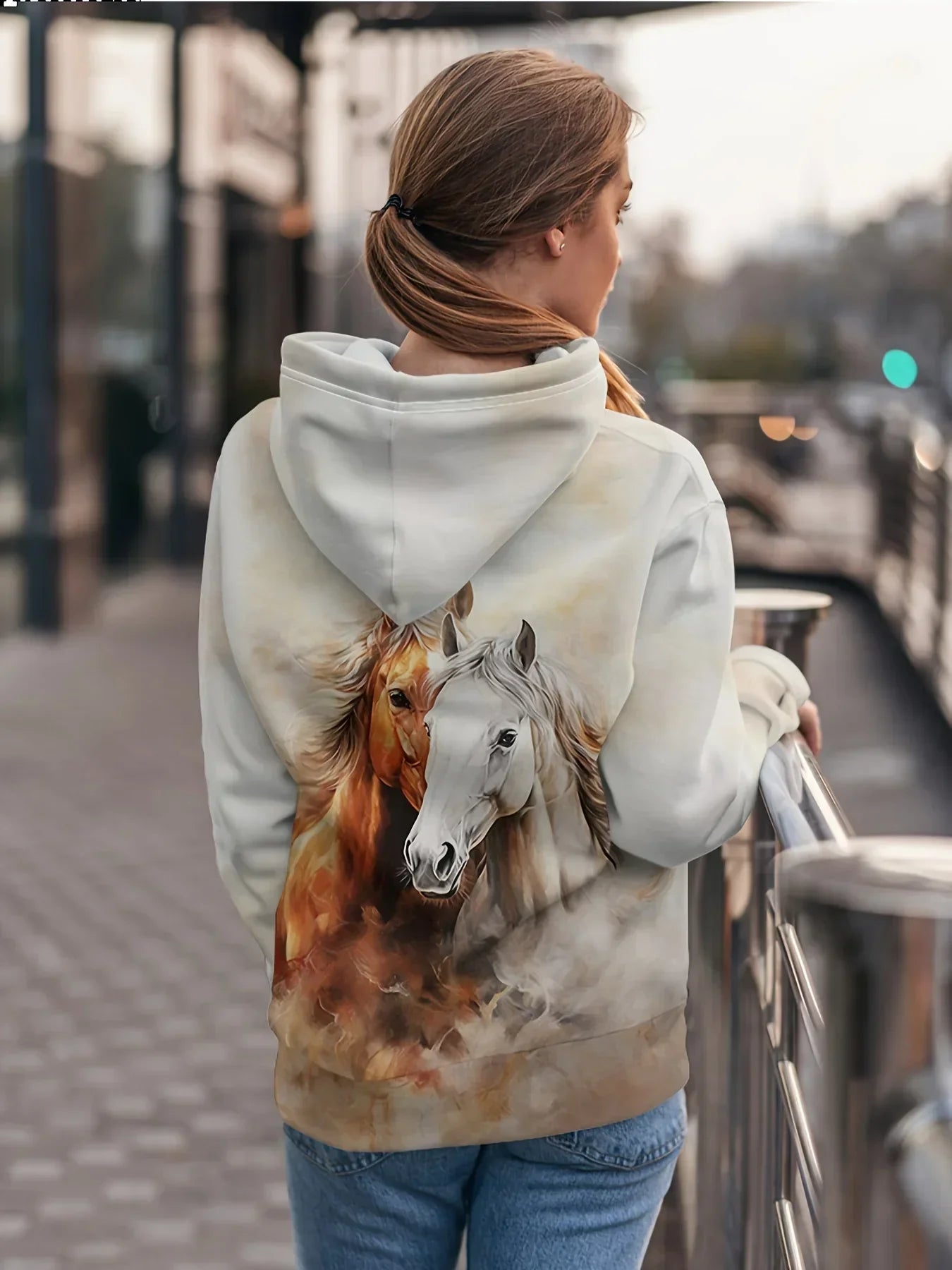 Sweatshirt - Casual Cotton Crew Neck