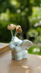 "Sweet Baby Elephant" Resin Seed Balloon Ornament