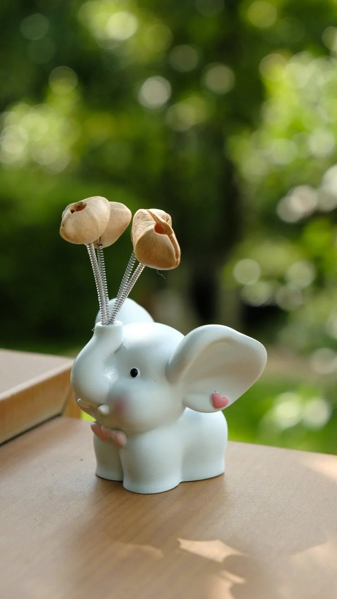 "Sweet Baby Elephant" Resin Seed Balloon Ornament