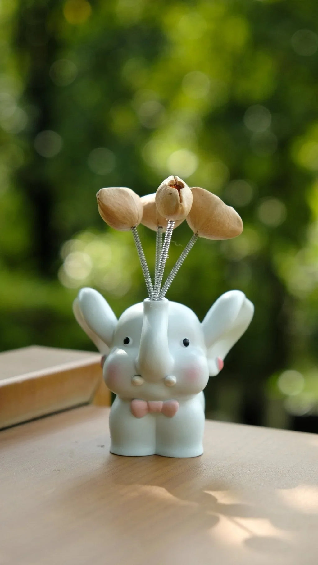 "Sweet Baby Elephant" Resin Seed Balloon Ornament