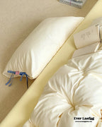Sweet Bow Striped Bedding Set / Pink Ever Lasting