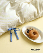 Sweet Bow Striped Bedding Set / Pink Ever Lasting