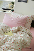 Sweet Floral Bedding Set / Blue Yellow Ever Lasting