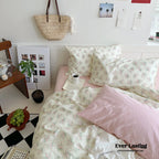 Sweet Floral Bedding Set / Blue Yellow Ever Lasting