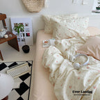 Sweet Floral Bedding Set / Blue Yellow Ever Lasting