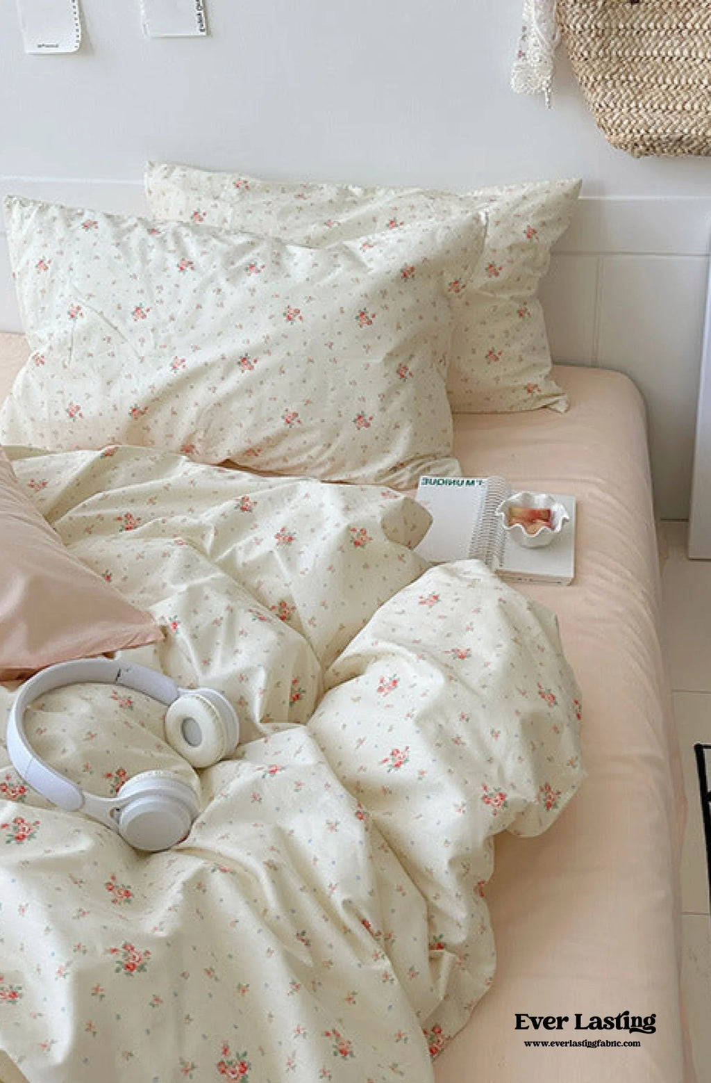 Sweet Floral Bedding Set / Blue Yellow Ever Lasting