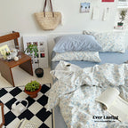 Sweet Floral Bedding Set / Blue Yellow Ever Lasting
