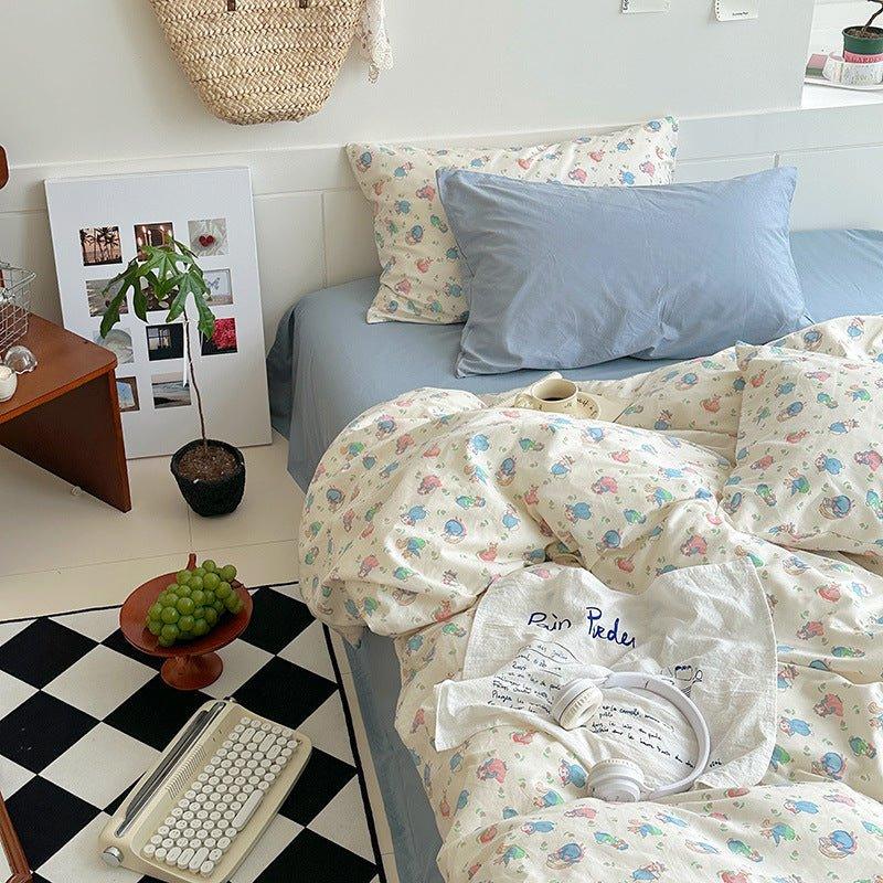 Sweet Floral Bedding Set / Cream Ever Lasting