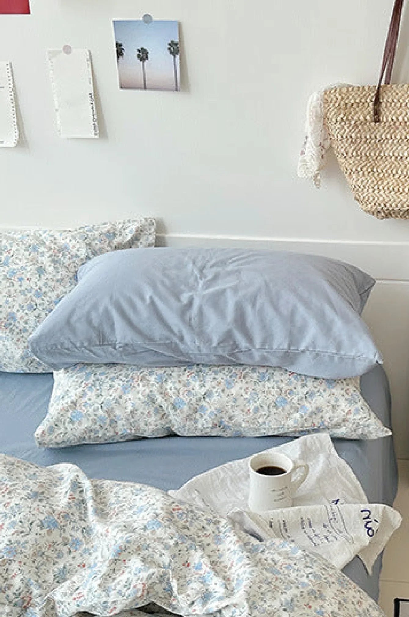 Sweet Floral Bedding Set / Cream Ever Lasting