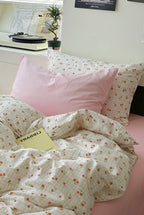 Sweet Floral Bedding Set / Cream Ever Lasting