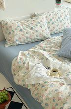 Sweet Floral Bedding Set / Cream Ever Lasting