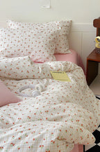 Sweet Floral Bedding Set / Cream Ever Lasting