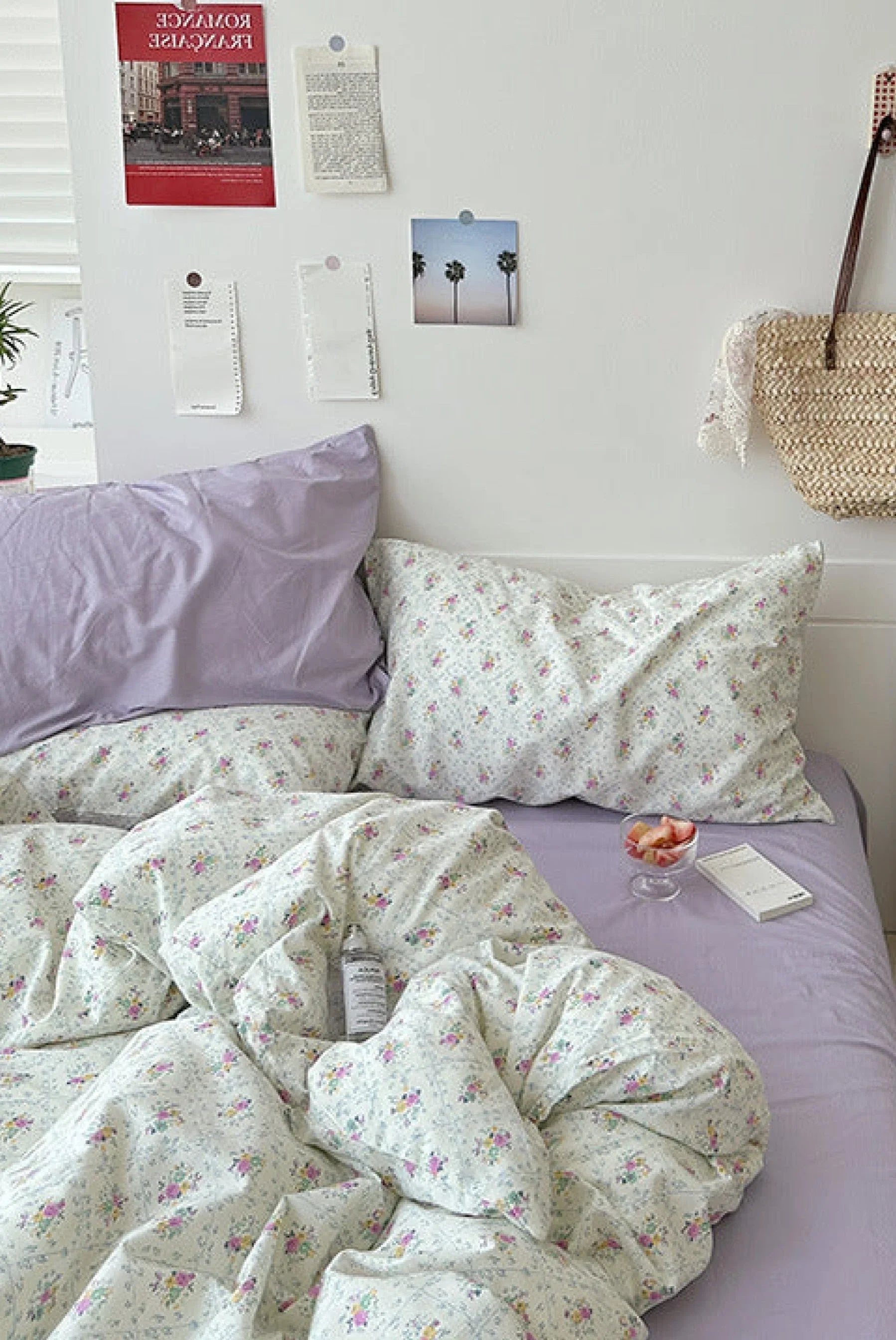 Sweet Floral Bedding Set / Cream Ever Lasting