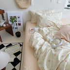 Sweet Floral Bedding Set / Cream Ever Lasting