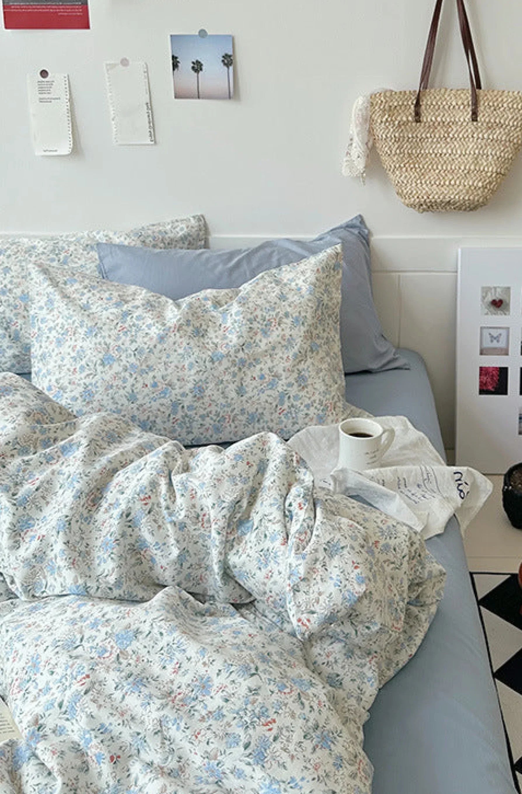 Sweet Floral Bedding Set / Cream Ever Lasting