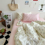 Sweet Floral Bedding Set / Cream Ever Lasting