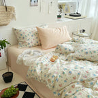Sweet Floral Bedding Set / Cream Ever Lasting