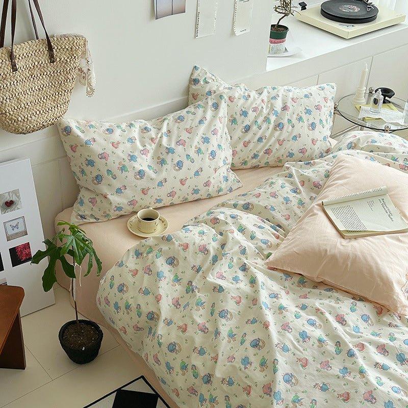 Sweet Floral Bedding Set / Pink Ever Lasting