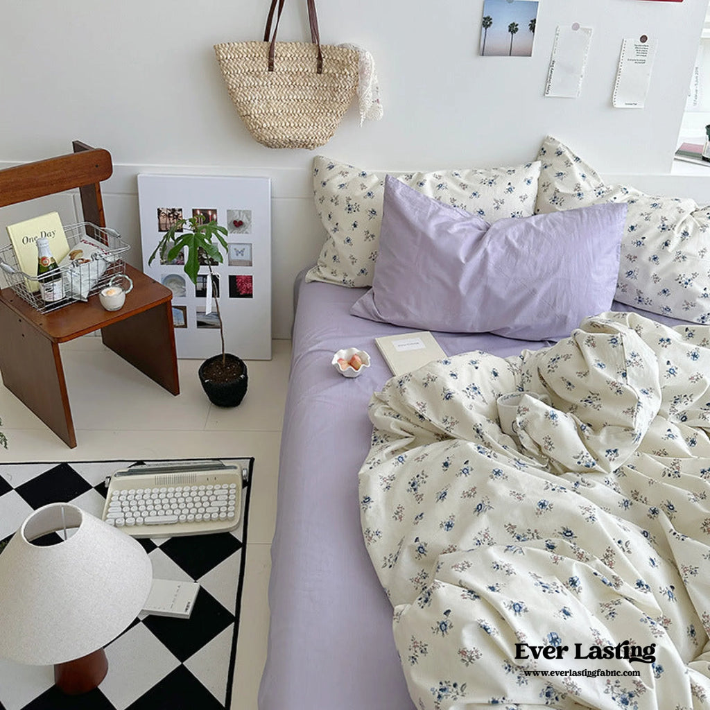 Sweet Floral Bedding Set / Purple Floral Ever Lasting