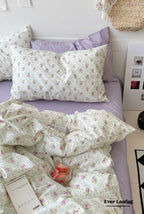 Sweet Floral Bedding Set / Purple Floral Ever Lasting