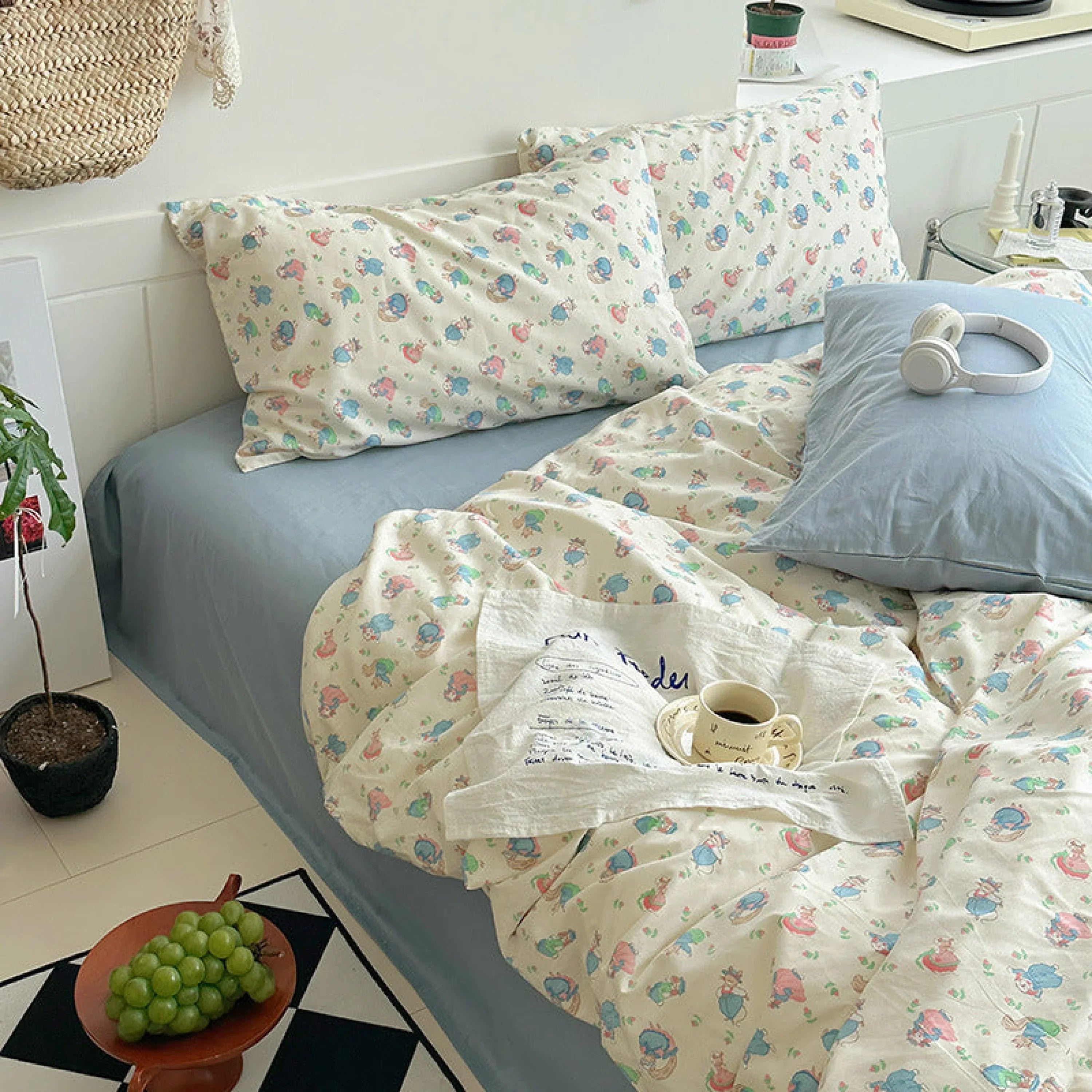 Sweet Floral Bedding Set / Purple Floral Ever Lasting