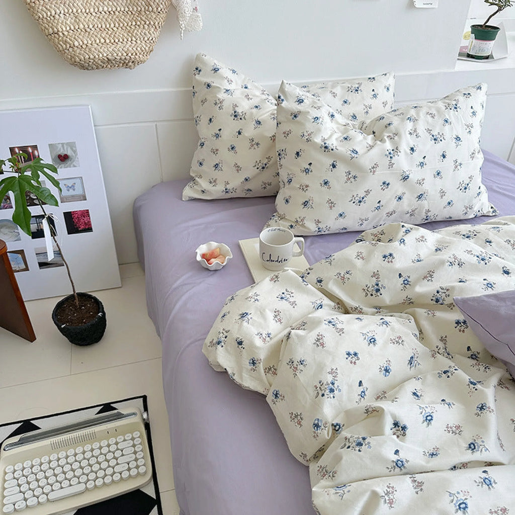 Sweet Floral Bedding Set / Purple Floral Ever Lasting