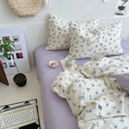Sweet Floral Bedding Set / Purple Floral Ever Lasting