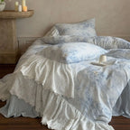 Sylvie Lace Gauze Bedding Set / Blue Sky Ever Lasting