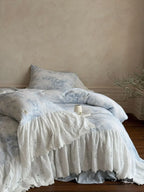 Sylvie Lace Gauze Bedding Set / Blue Sky Ever Lasting
