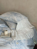 Sylvie Lace Gauze Bedding Set / Blue Sky Ever Lasting