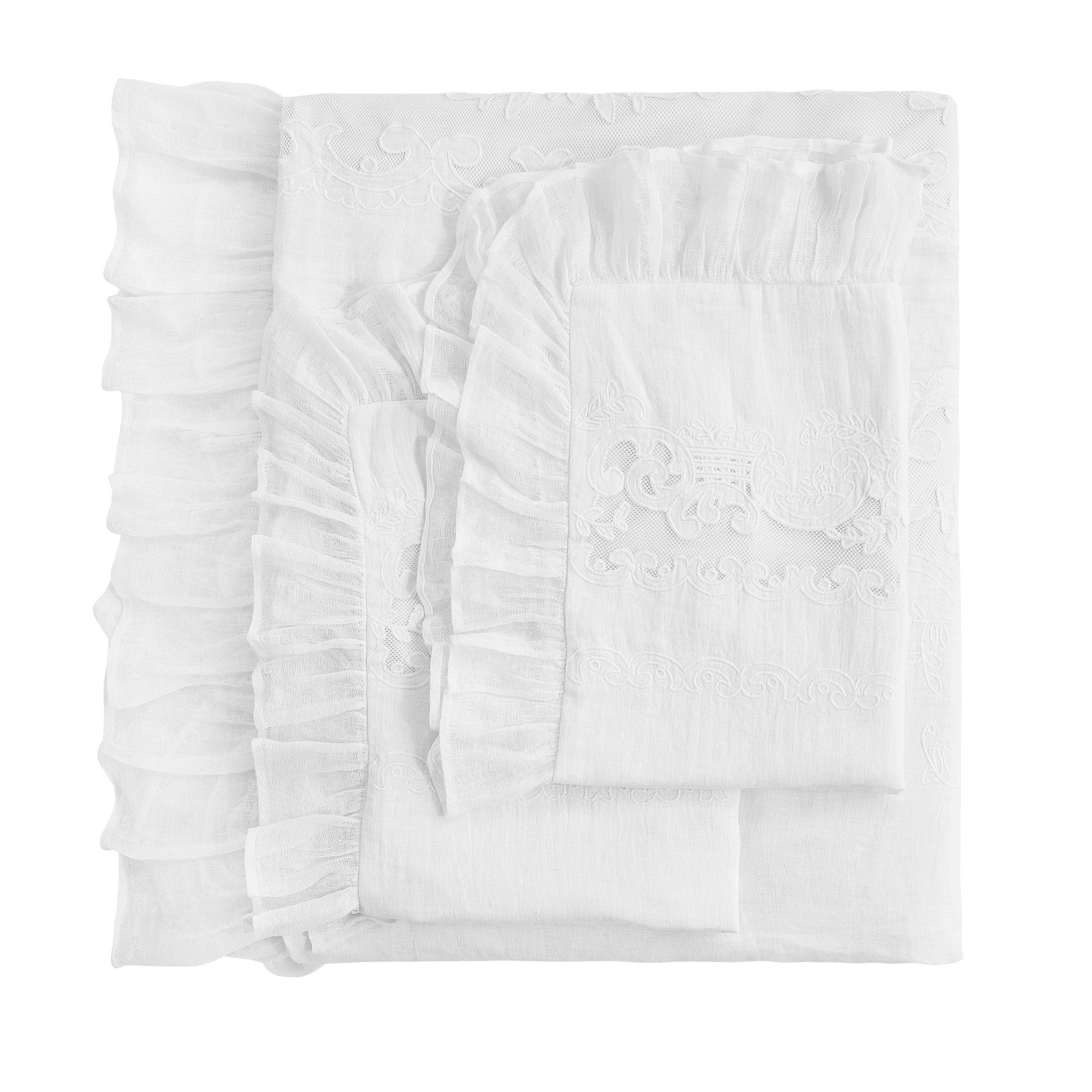 Tabitha Linen Duvet Cover Set Mélange Home