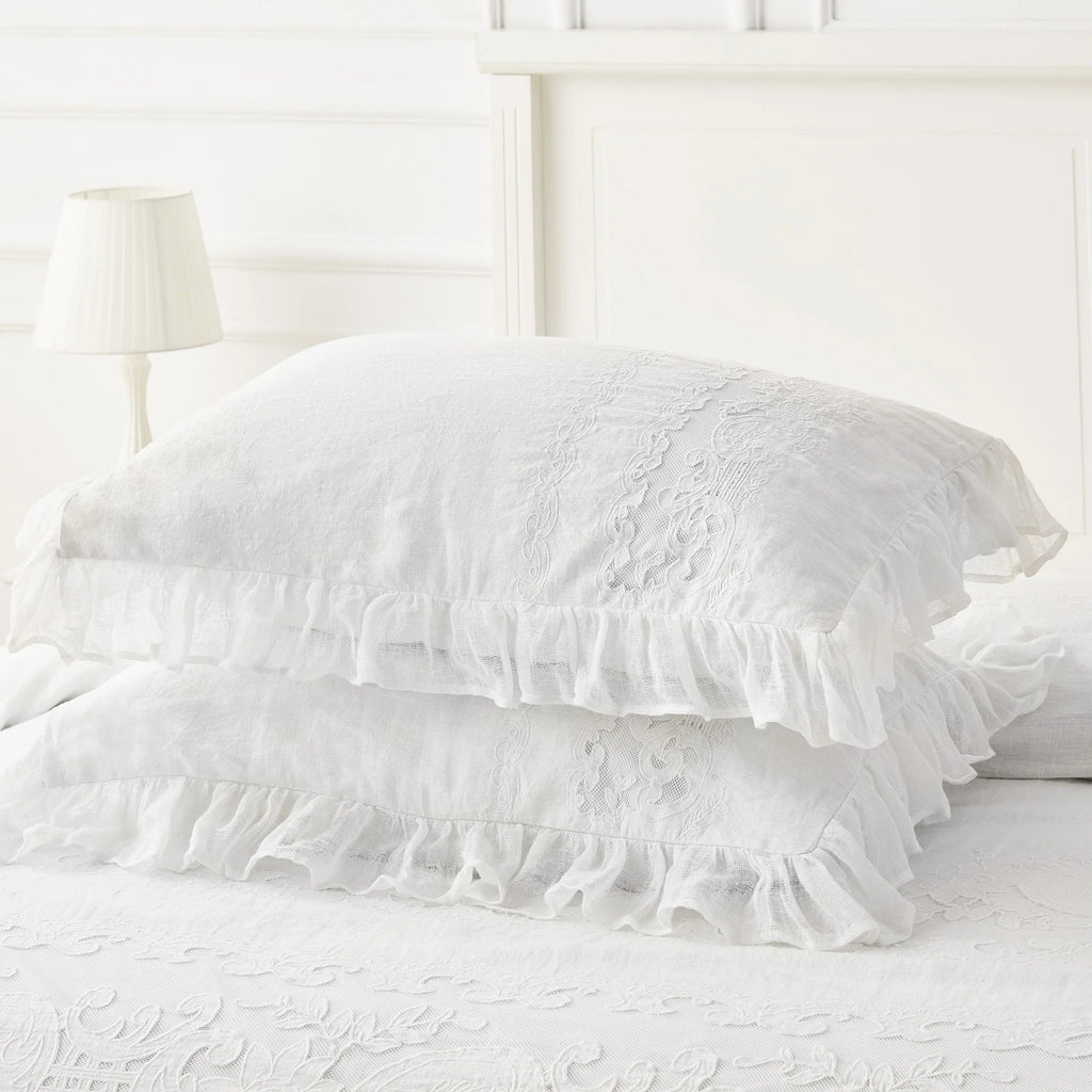 Tabitha Linen Duvet Cover Set Mélange Home
