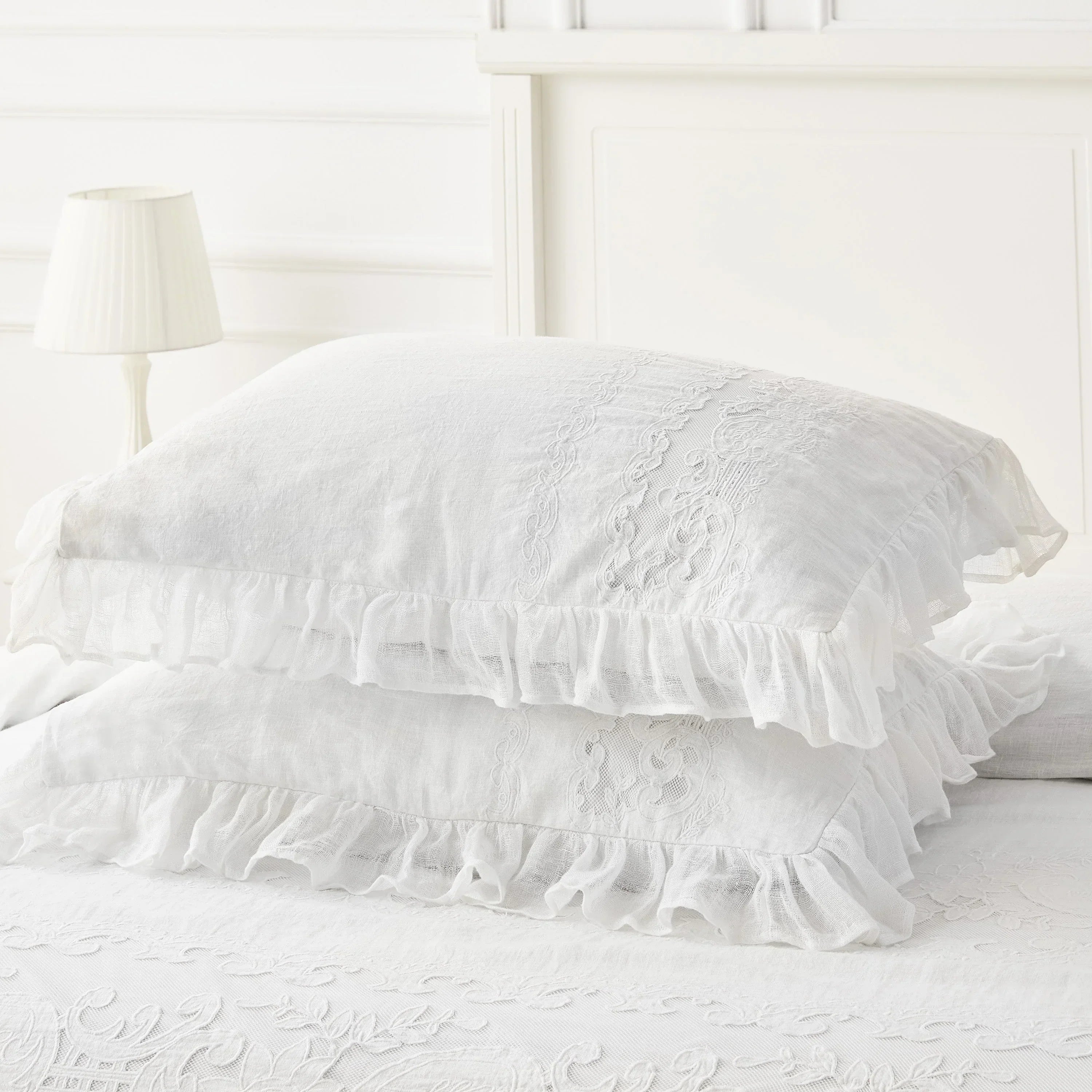 Tabitha Linen Duvet Cover Set Mélange Home