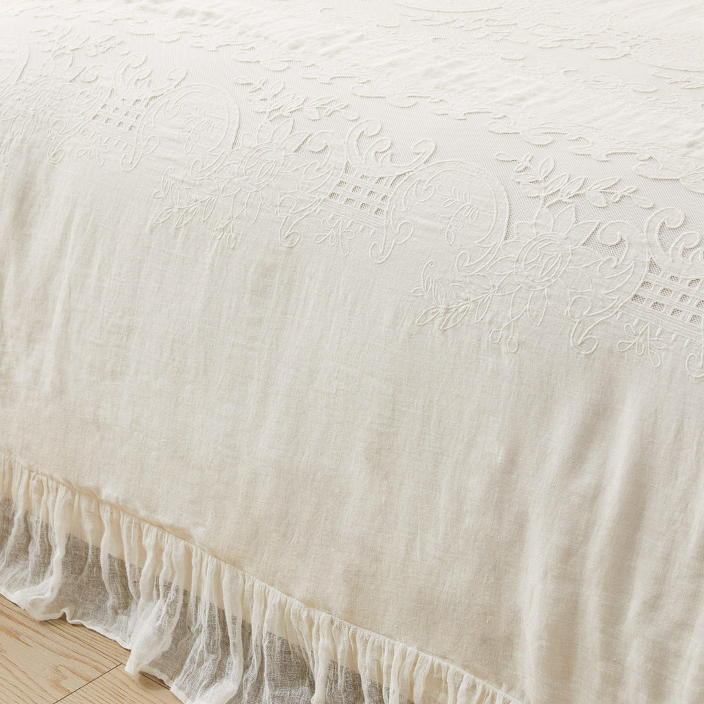 Tabitha Linen Duvet Cover Set Mélange Home