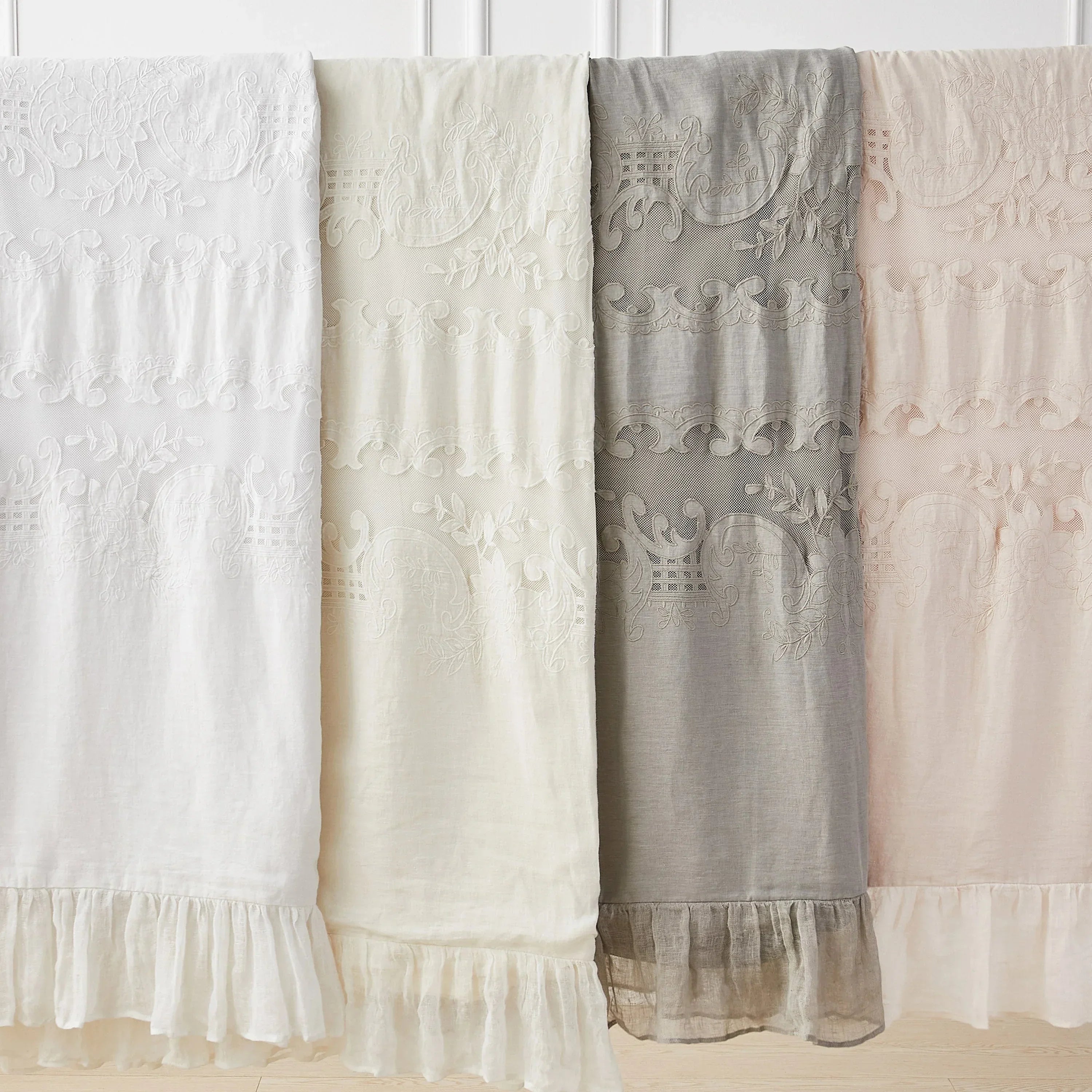 Tabitha Linen Duvet Cover Set Mélange Home