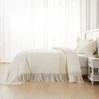 Tabitha Linen Duvet Cover Set Mélange Home