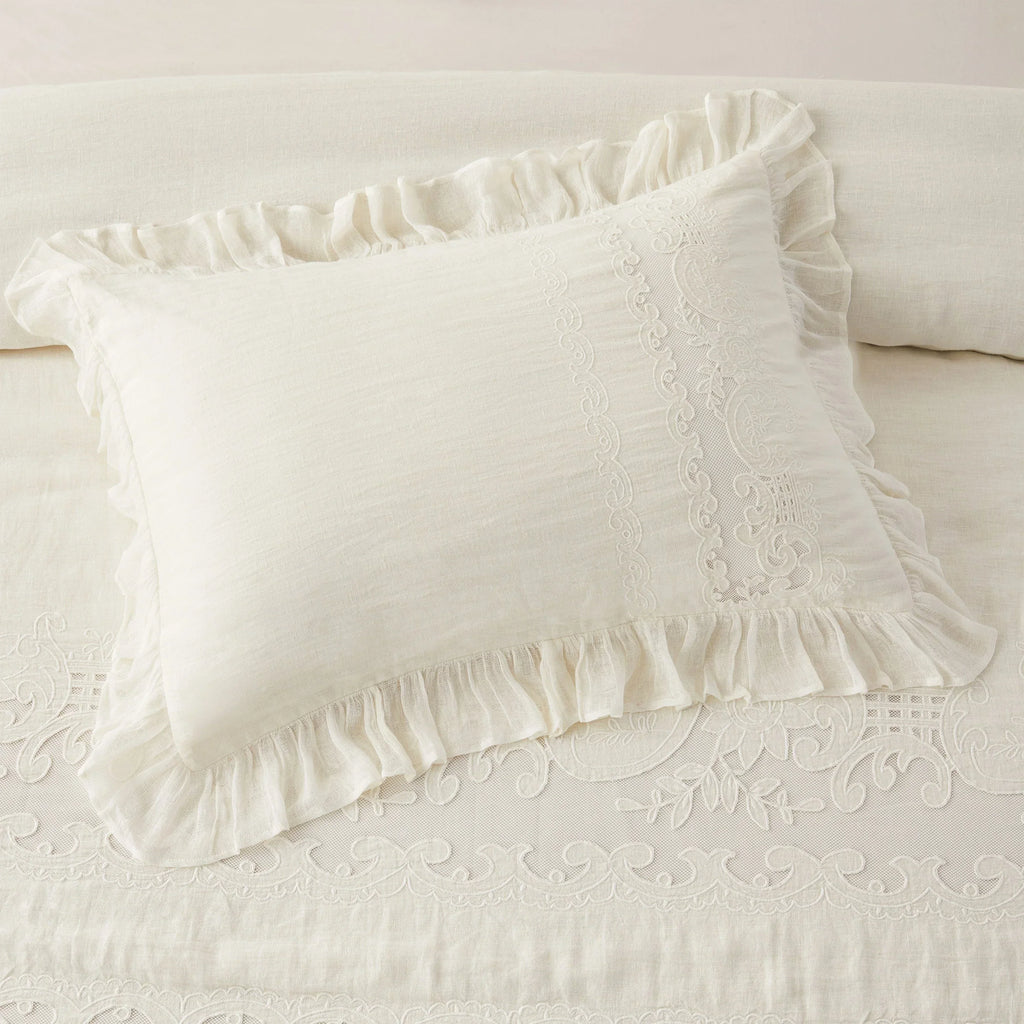 Tabitha Linen Duvet Cover Set Mélange Home