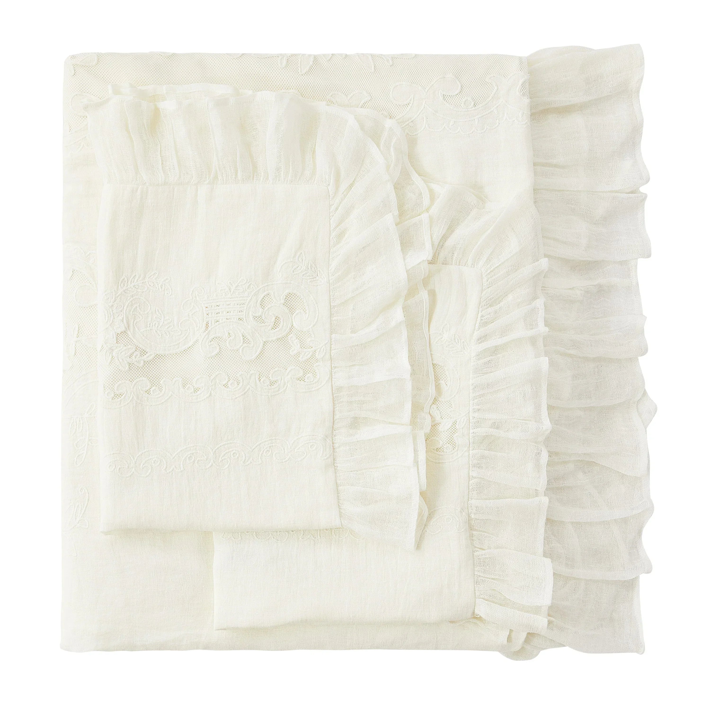 Tabitha Linen Duvet Cover Set Mélange Home