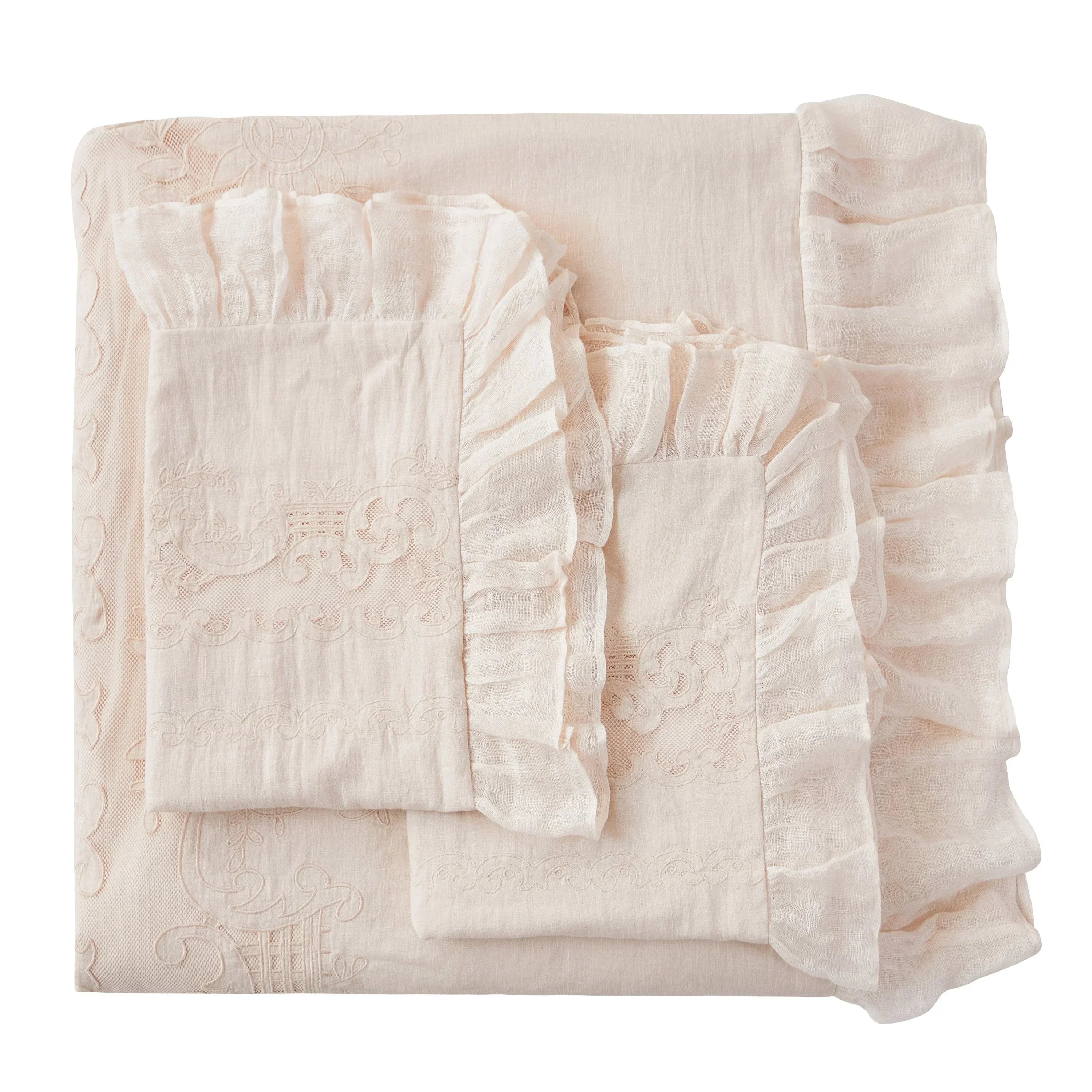 Tabitha Linen Duvet Cover Set Mélange Home