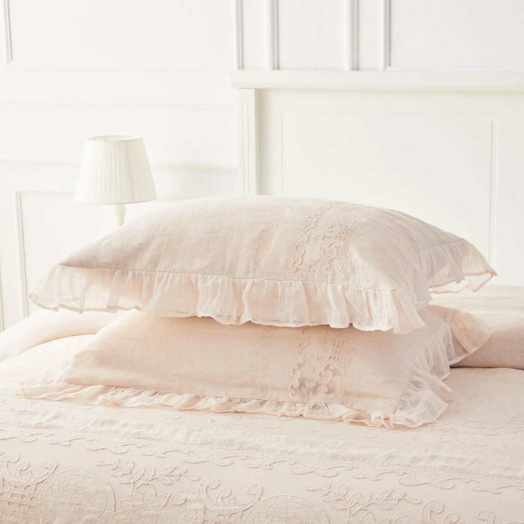 Tabitha Linen Duvet Cover Set Mélange Home