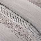 Tabitha Linen Duvet Cover Set Mélange Home